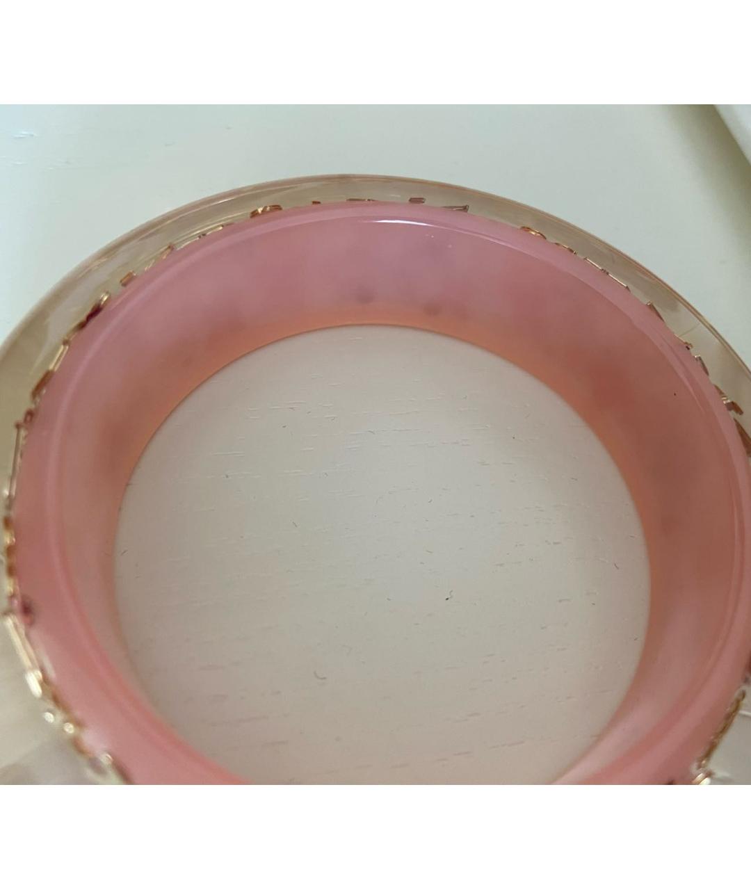 LOUIS VUITTON Розовый пластиковый браслет, фото 2