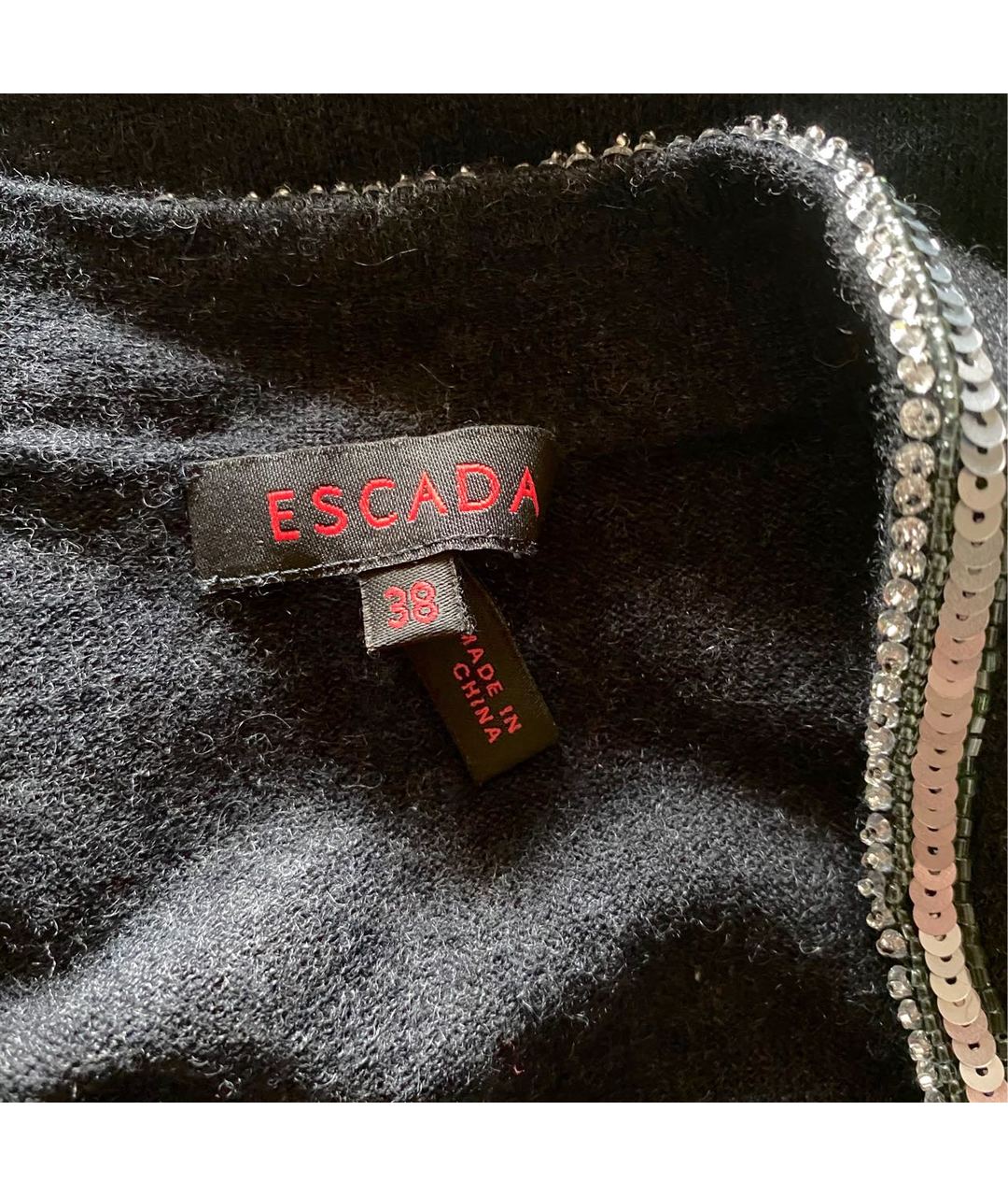 ESCADA Серый кашемировый джемпер / свитер, фото 4