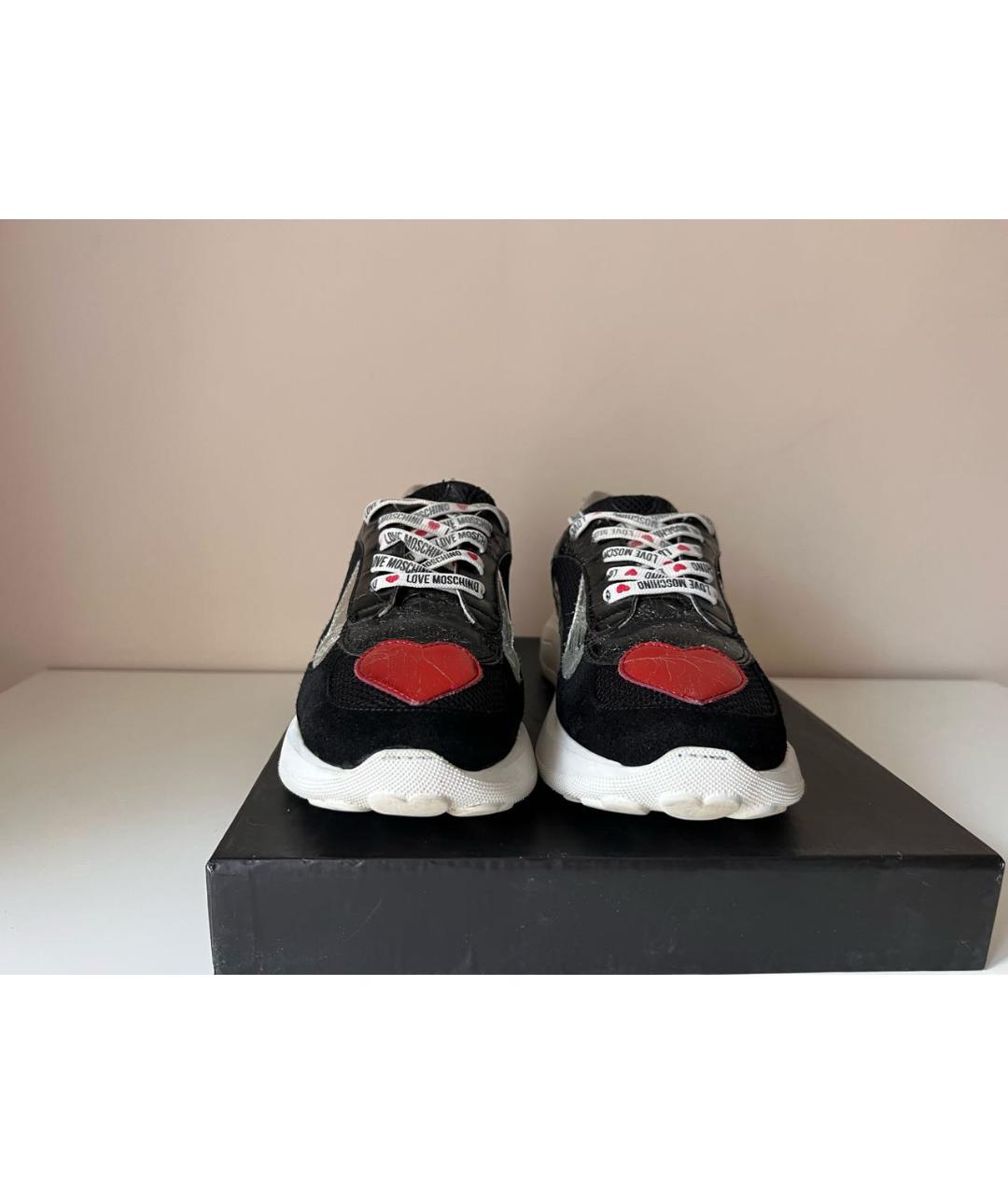 LOVE MOSCHINO Черные кроссовки, фото 2