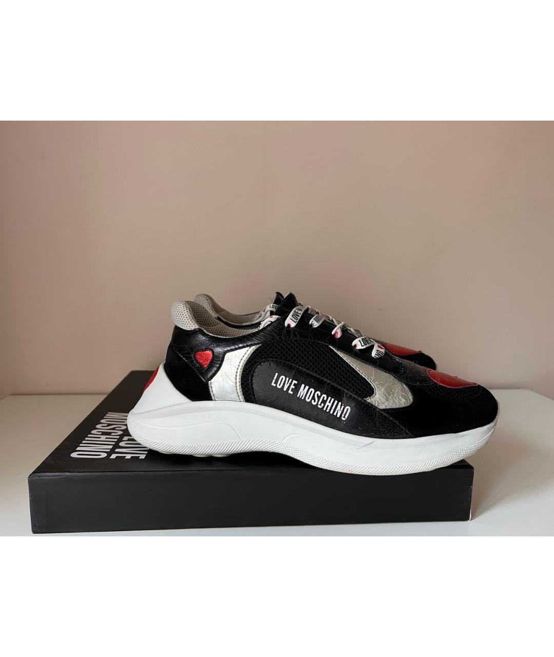 LOVE MOSCHINO Черные кроссовки, фото 6