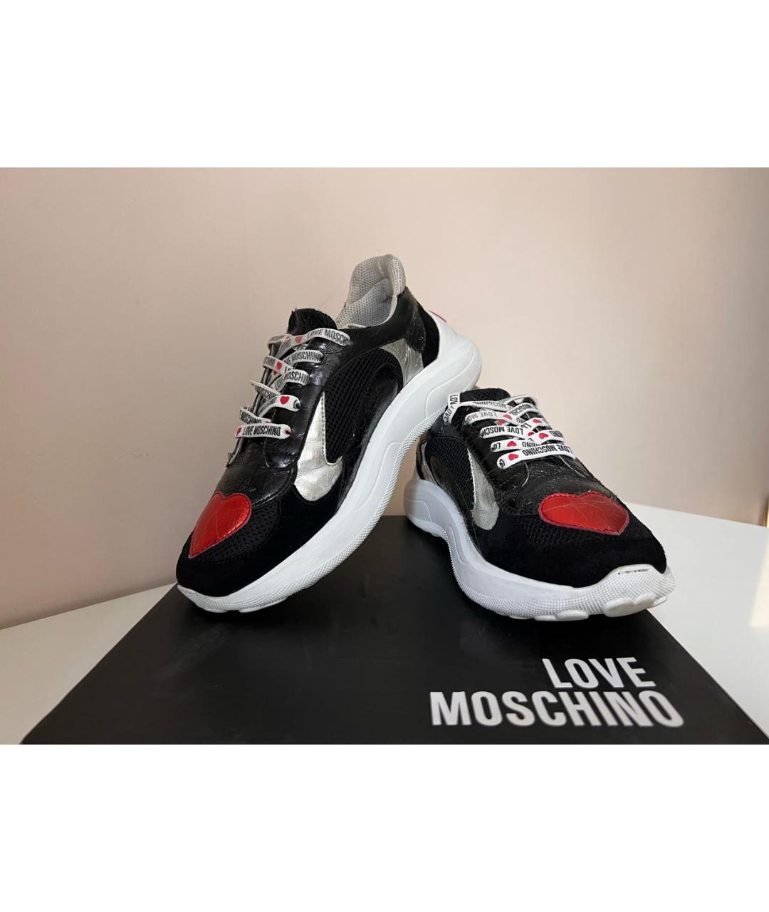 LOVE MOSCHINO Черные кроссовки, фото 3