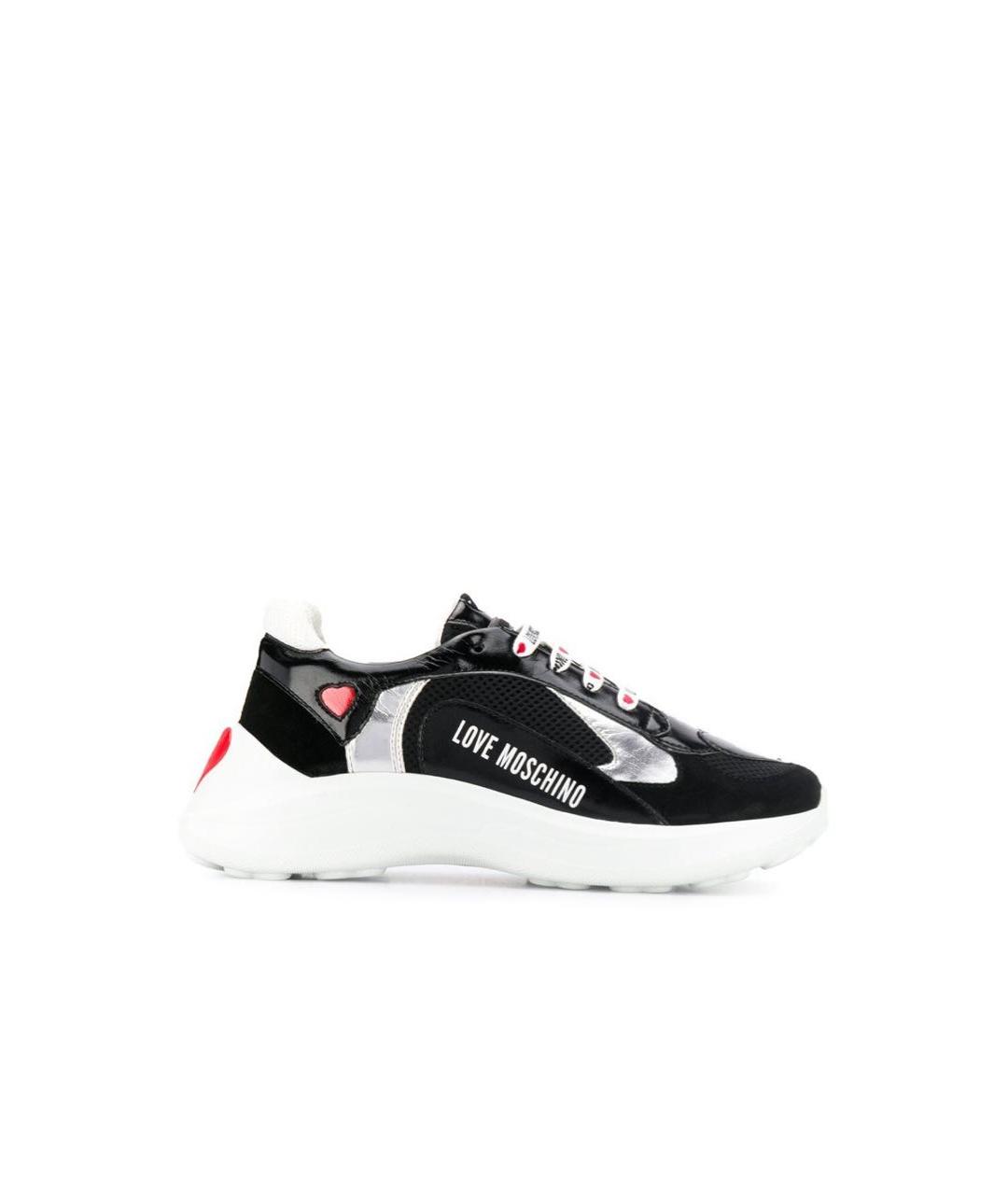 LOVE MOSCHINO Черные кроссовки, фото 1