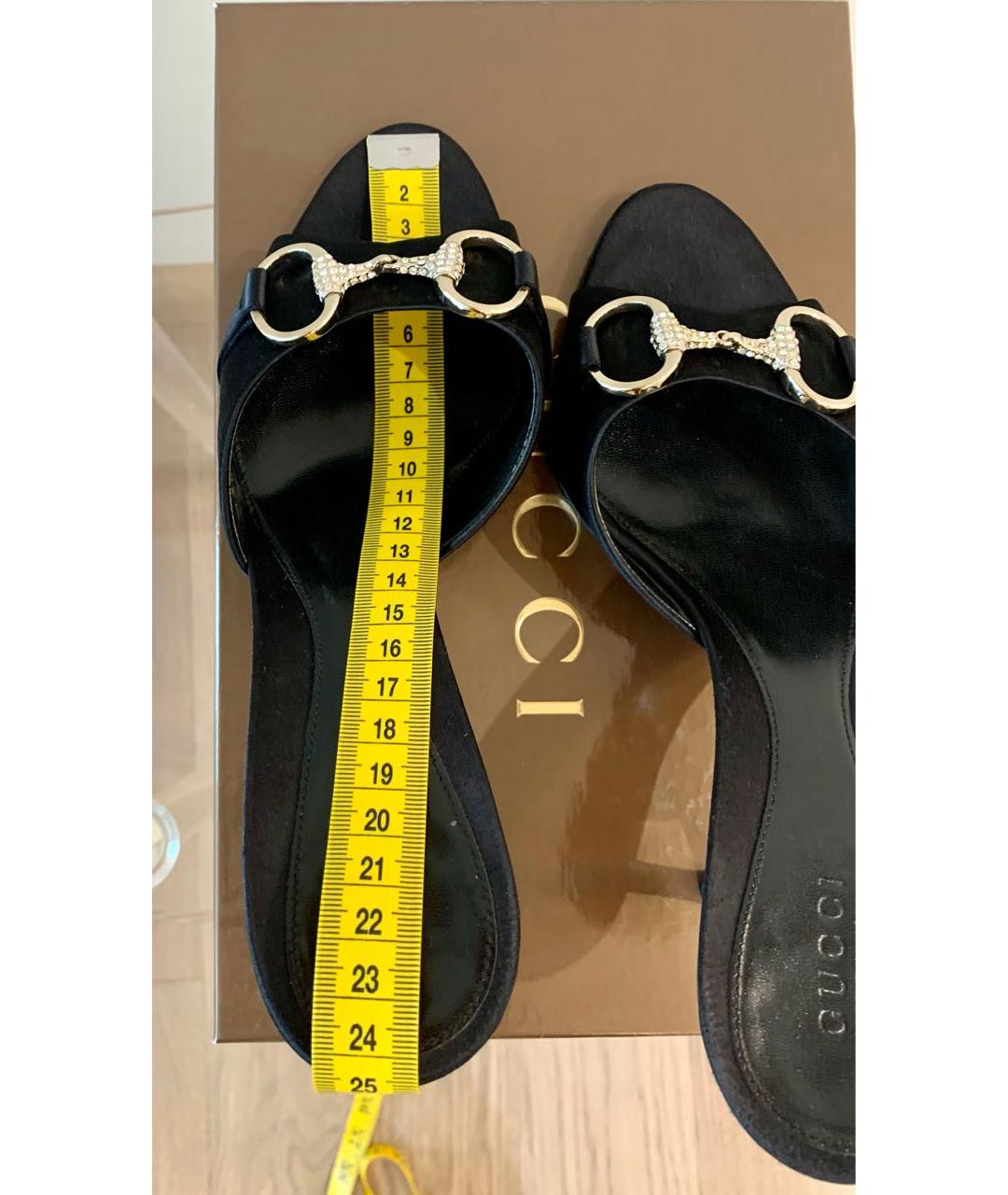 GUCCI Черные мюли, фото 7