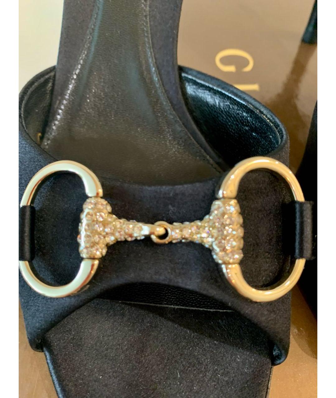 GUCCI Черные мюли, фото 5