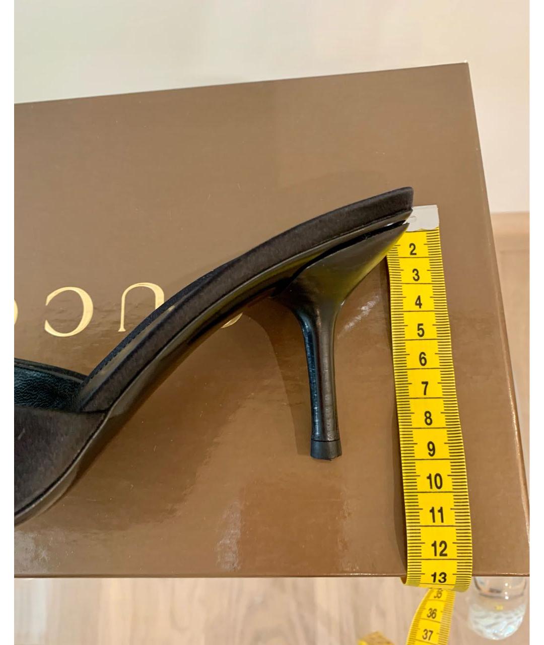 GUCCI Черные мюли, фото 8