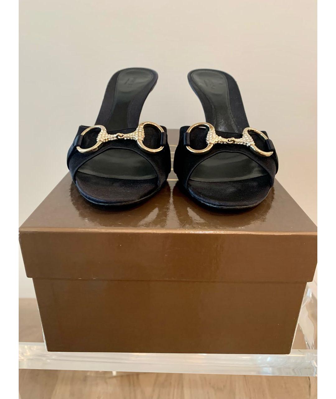 GUCCI Черные мюли, фото 3