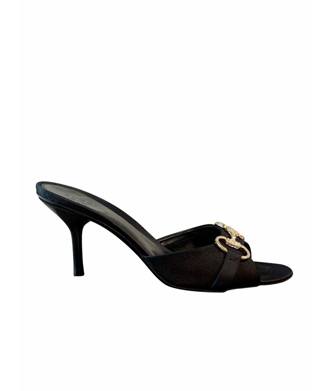 GUCCI Черные мюли, фото 1