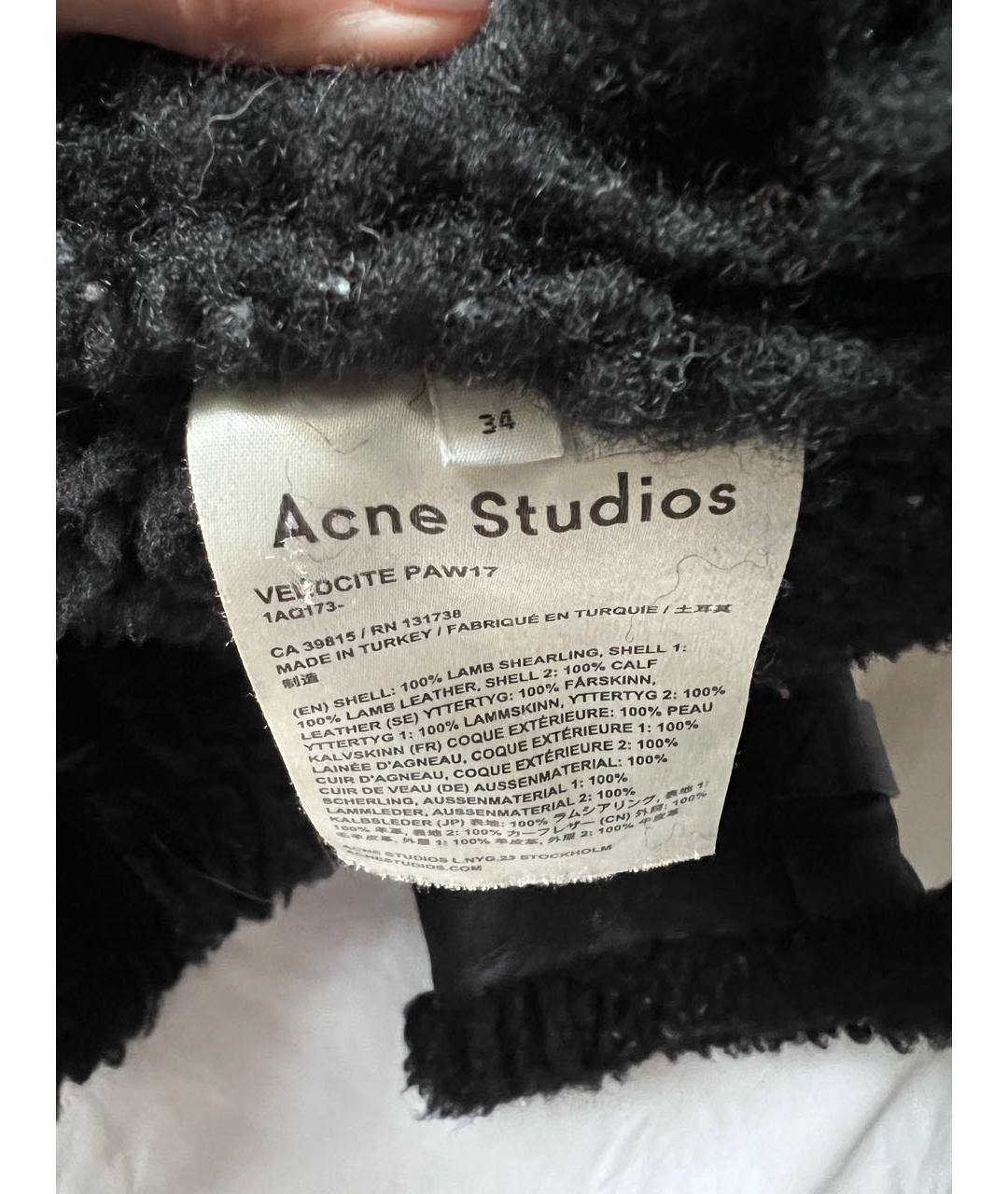 ACNE STUDIOS Черная дубленка, фото 3