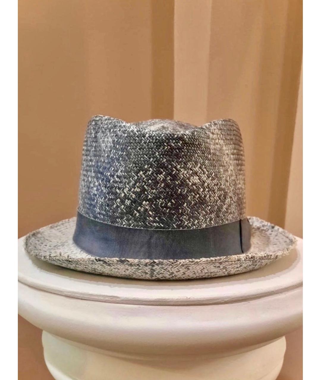 BORSALINO Серая соломенная шляпа, фото 9