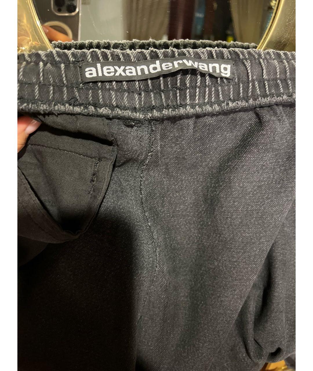 ALEXANDER WANG Черные прямые джинсы, фото 3