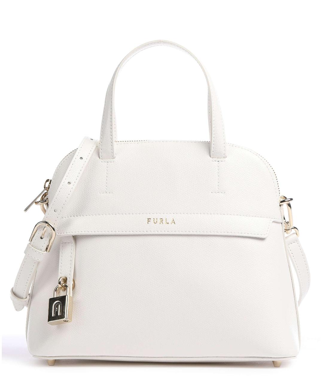 FURLA Белая кожаная сумка тоут, фото 1