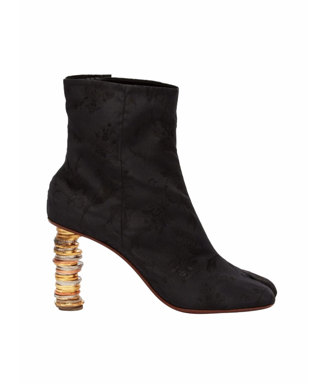 VETEMENTS Черные текстильные ботильоны, фото 1