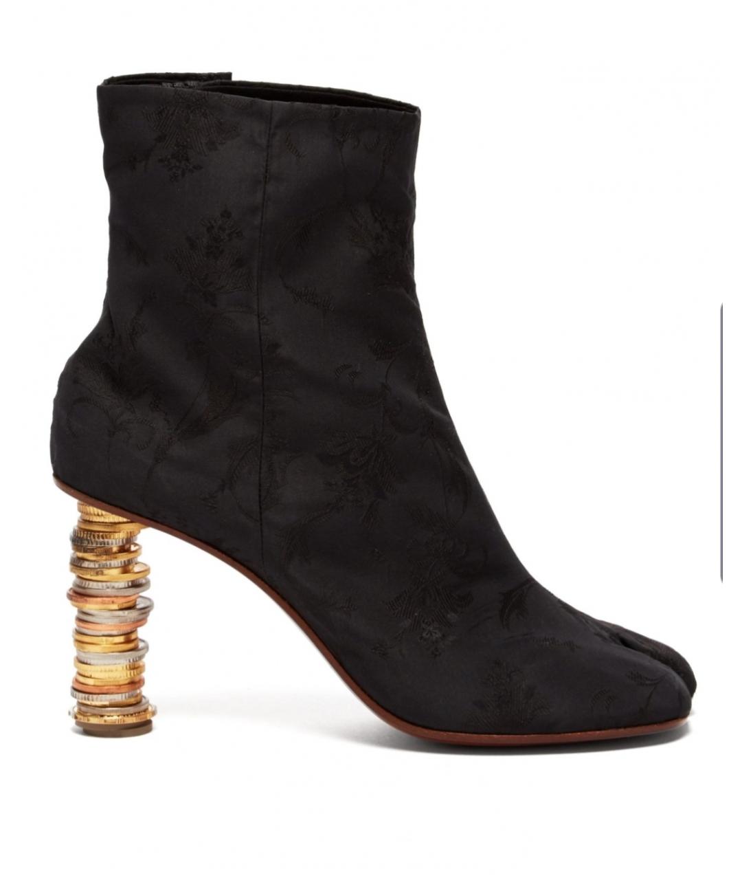 VETEMENTS Черные текстильные ботильоны, фото 5