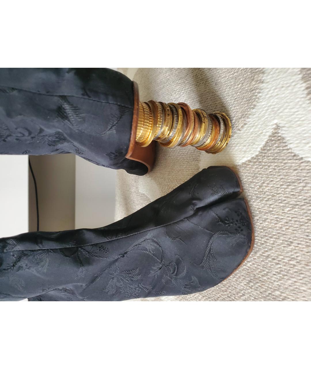 VETEMENTS Черные текстильные ботильоны, фото 4