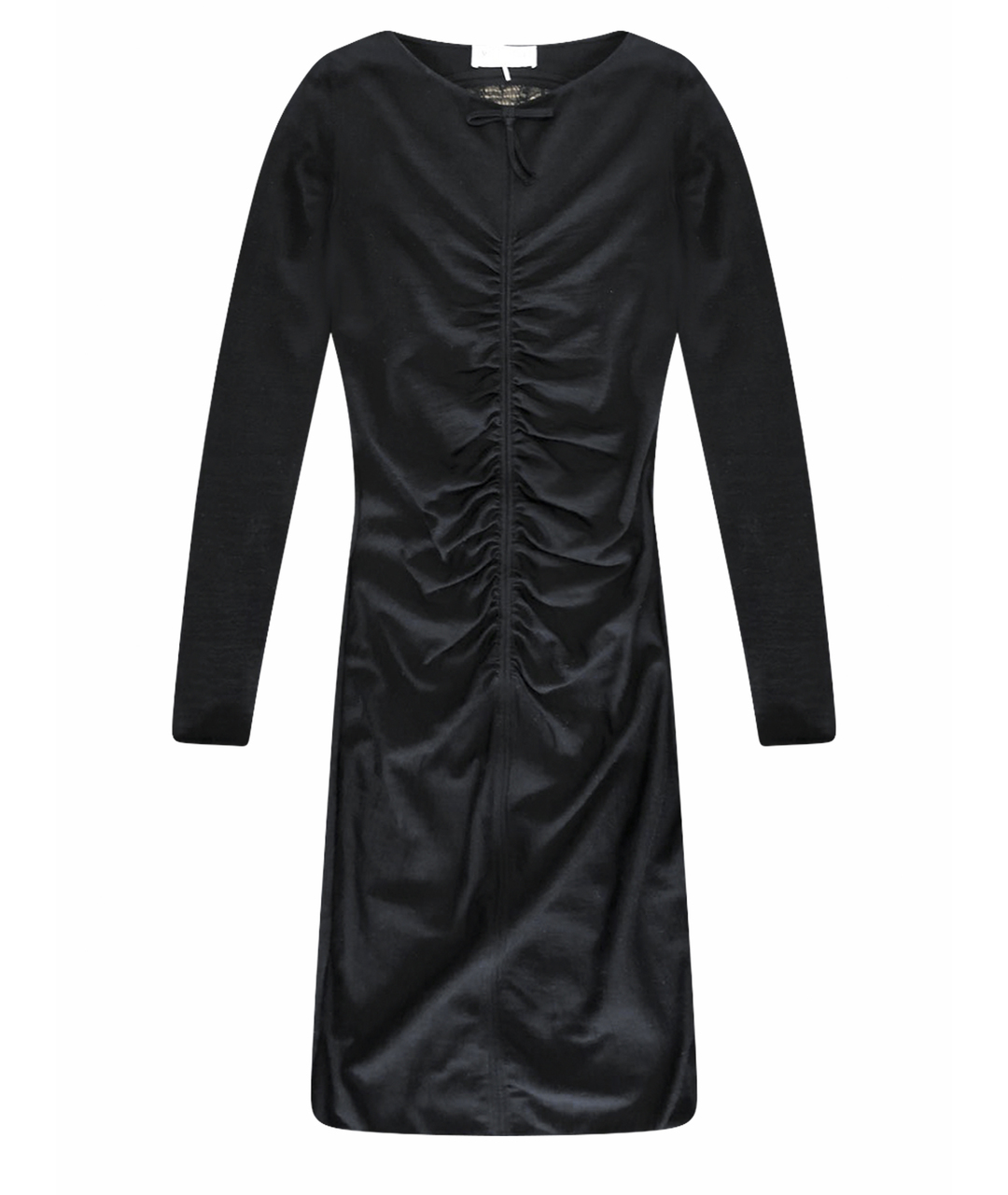 EMILIO PUCCI Черное шерстяное повседневное платье, фото 1