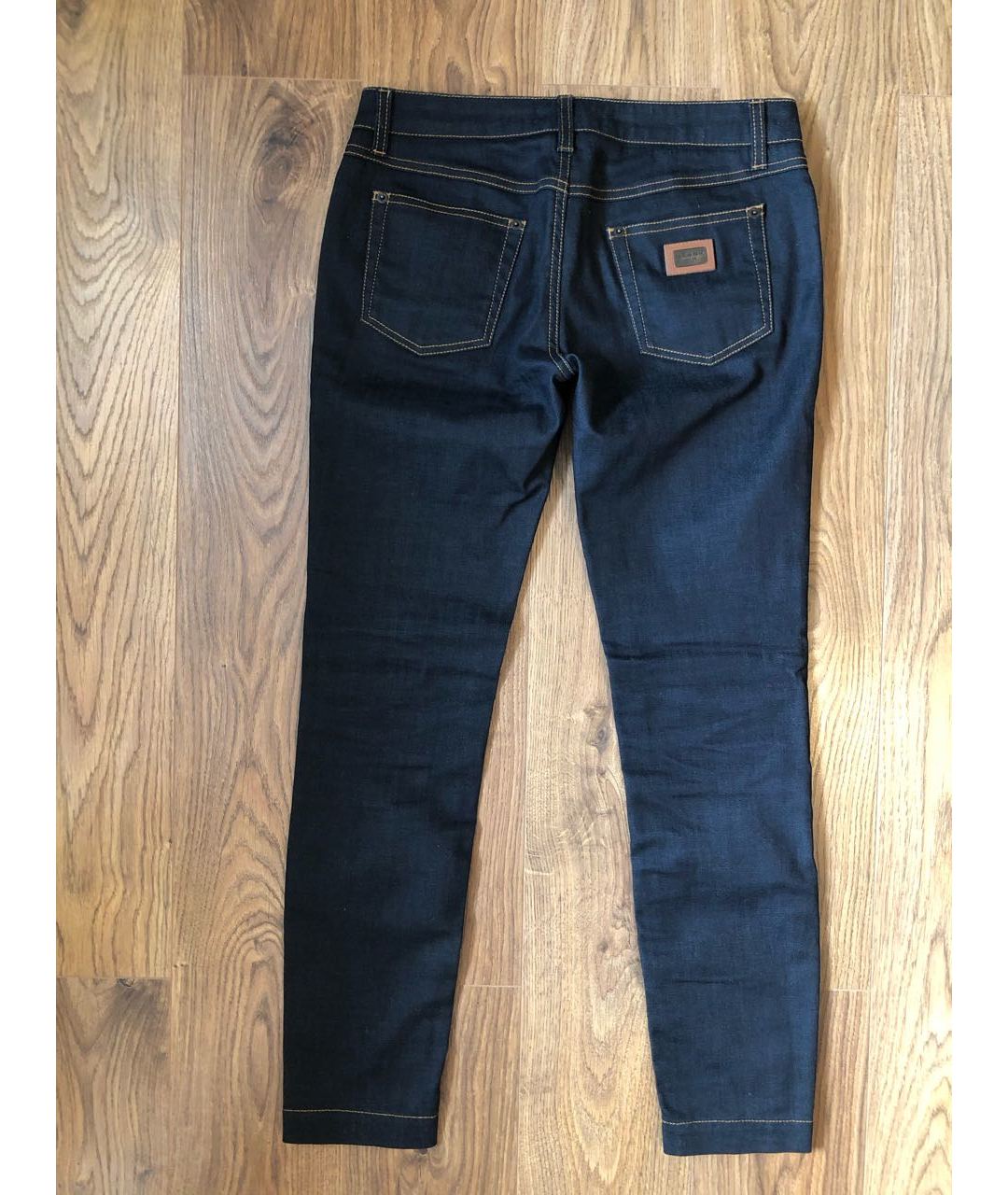 DOLCE&GABBANA Черные хлопко-эластановые прямые джинсы, фото 2