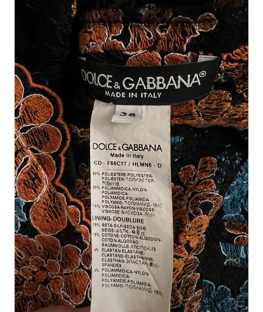 DOLCE&GABBANA Мульти коктейльное платье, фото 7