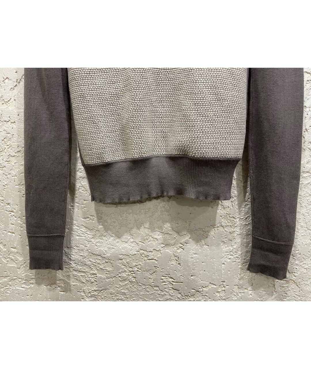 LOUIS VUITTON Серый кашемировый джемпер / свитер, фото 4