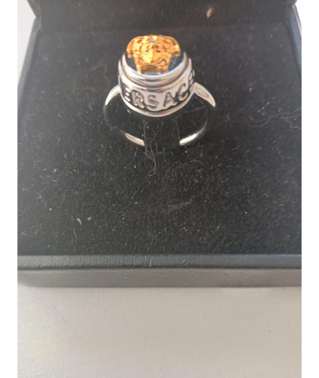 VERSACE Серебряное металлическое кольцо, фото 3