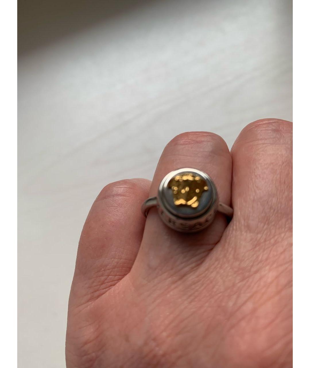 VERSACE Серебряное металлическое кольцо, фото 4