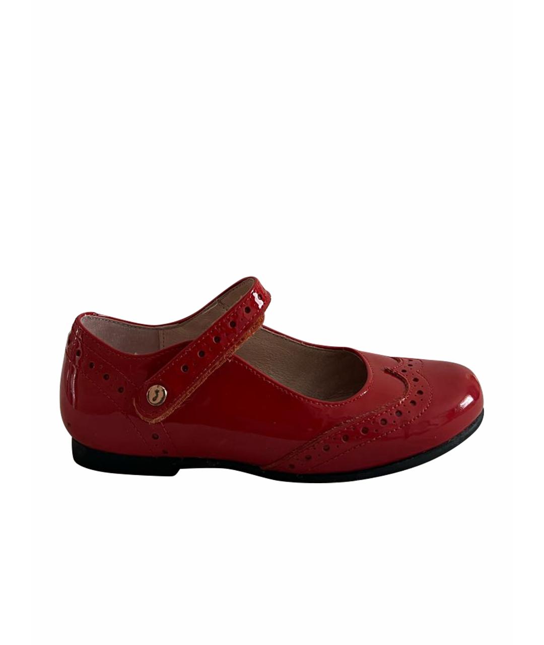 JACADI Красные туфли из лакированной кожи, фото 1