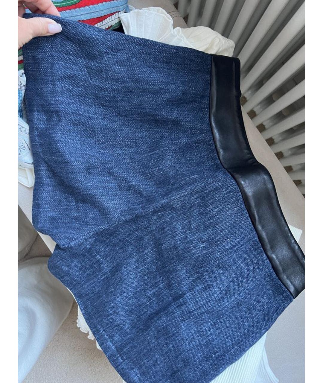 HERMES PRE-OWNED Темно-синие льняные шорты, фото 8