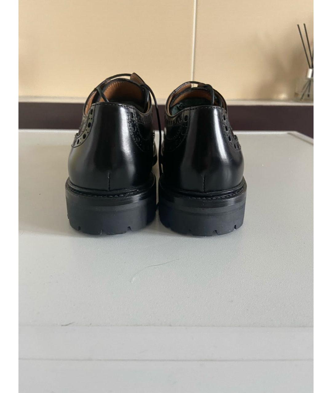 CHURCH'S Черные кожаные ботинки, фото 4