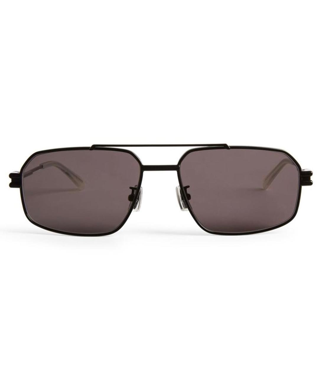 BOTTEGA VENETA Черные металлические солнцезащитные очки, фото 9