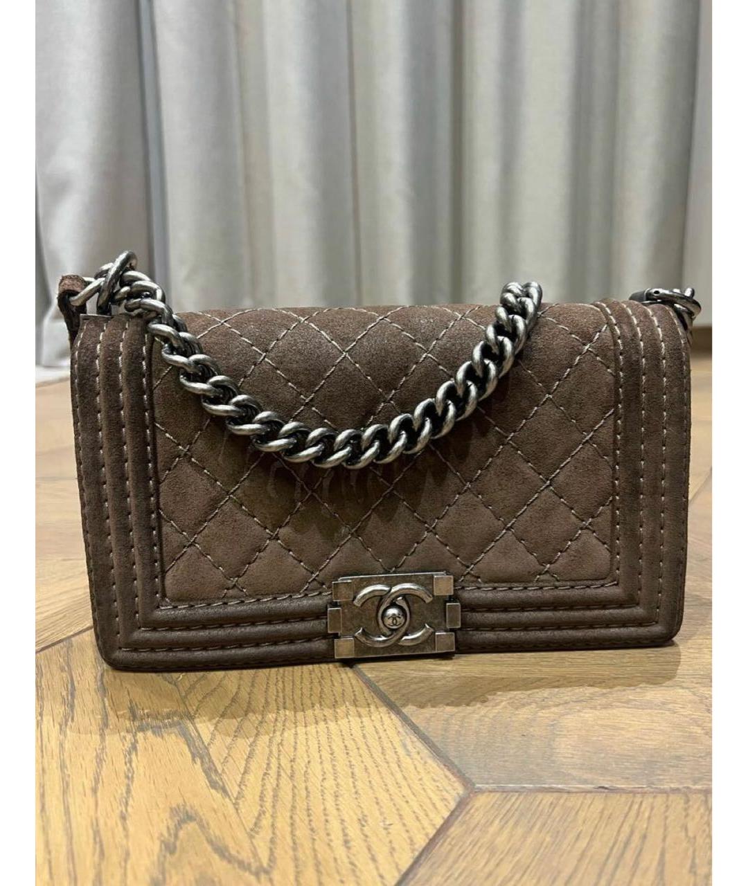 CHANEL Бархатная сумка через плечо, фото 6