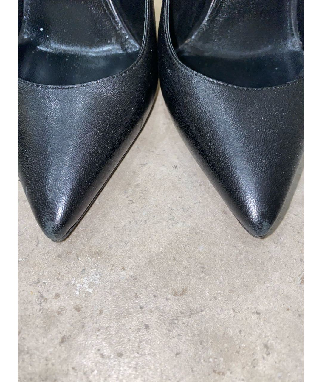 SAINT LAURENT Черные кожаные туфли, фото 8