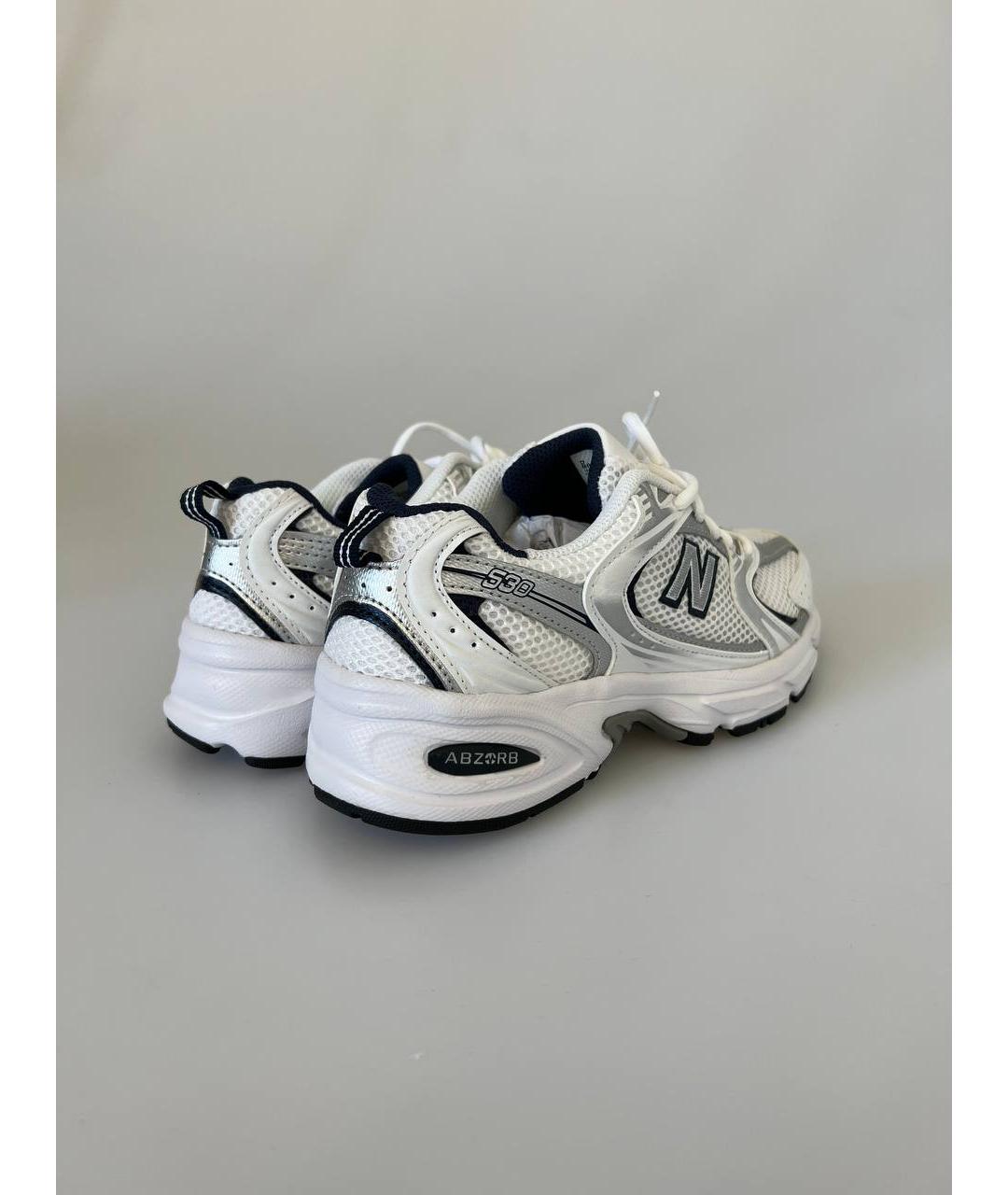 NEW BALANCE Белые синтетические низкие кроссовки / кеды, фото 5