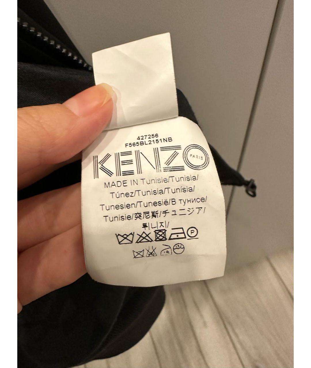 KENZO Черная полиэстеровая куртка, фото 8