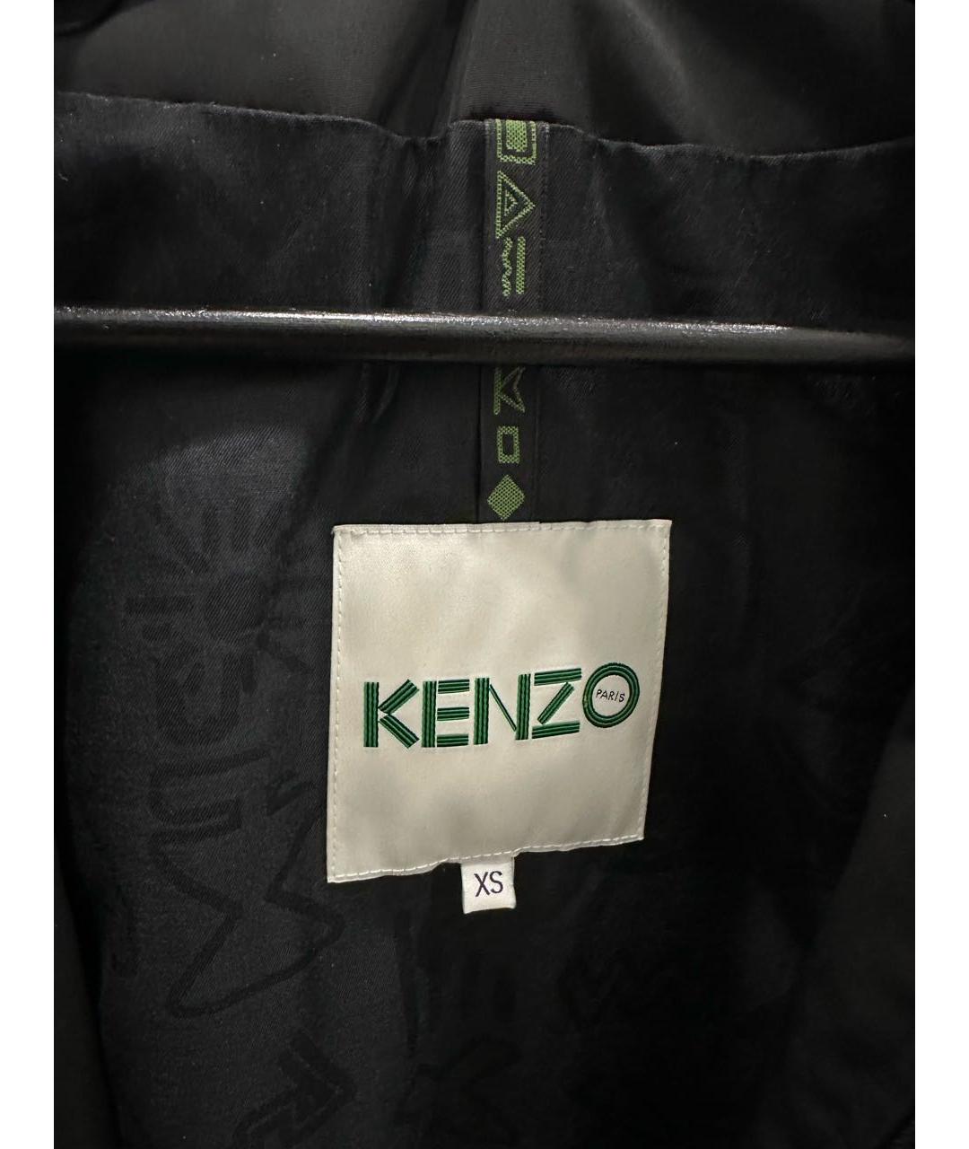 KENZO Черная полиэстеровая куртка, фото 3