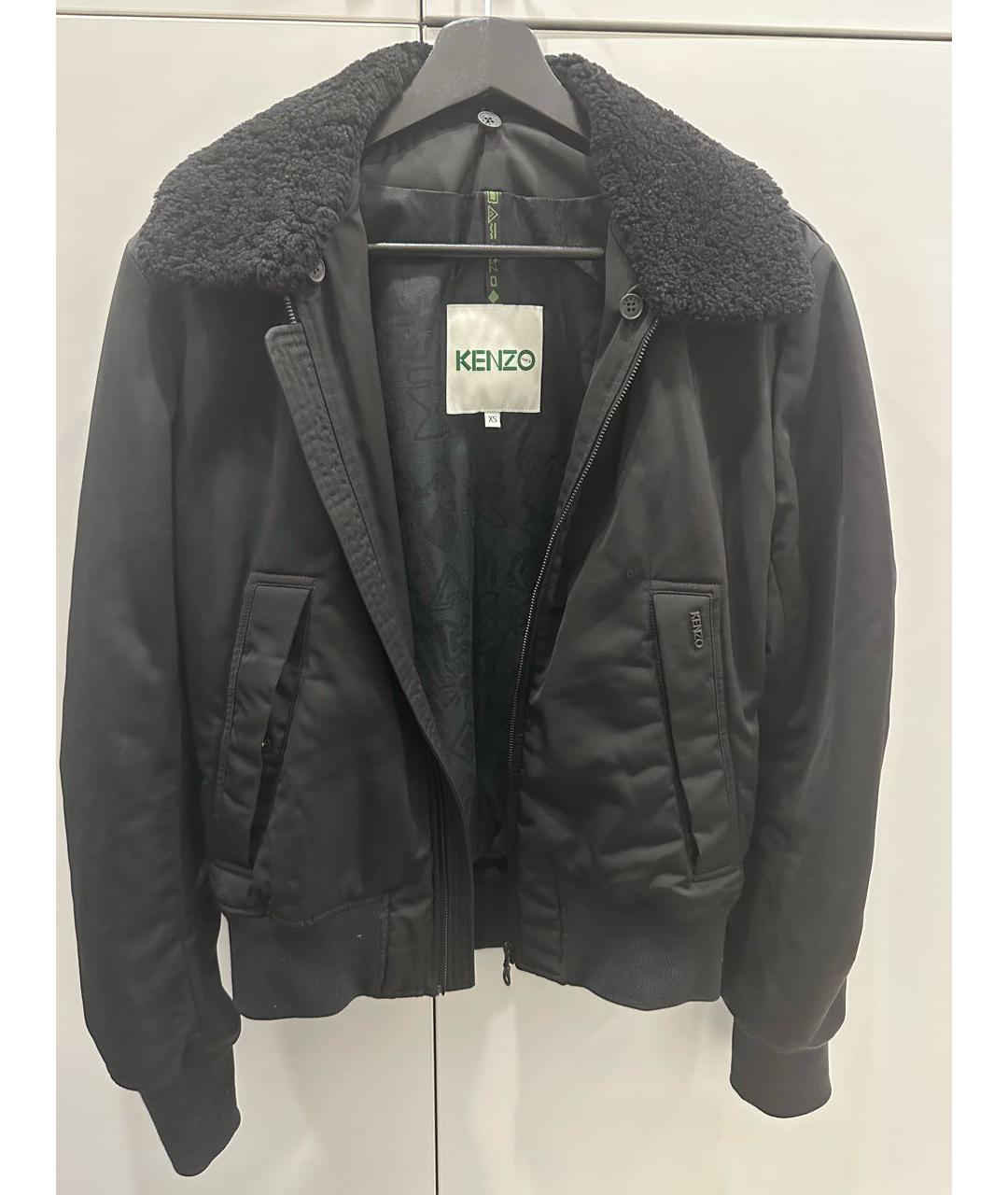 KENZO Черная полиэстеровая куртка, фото 9