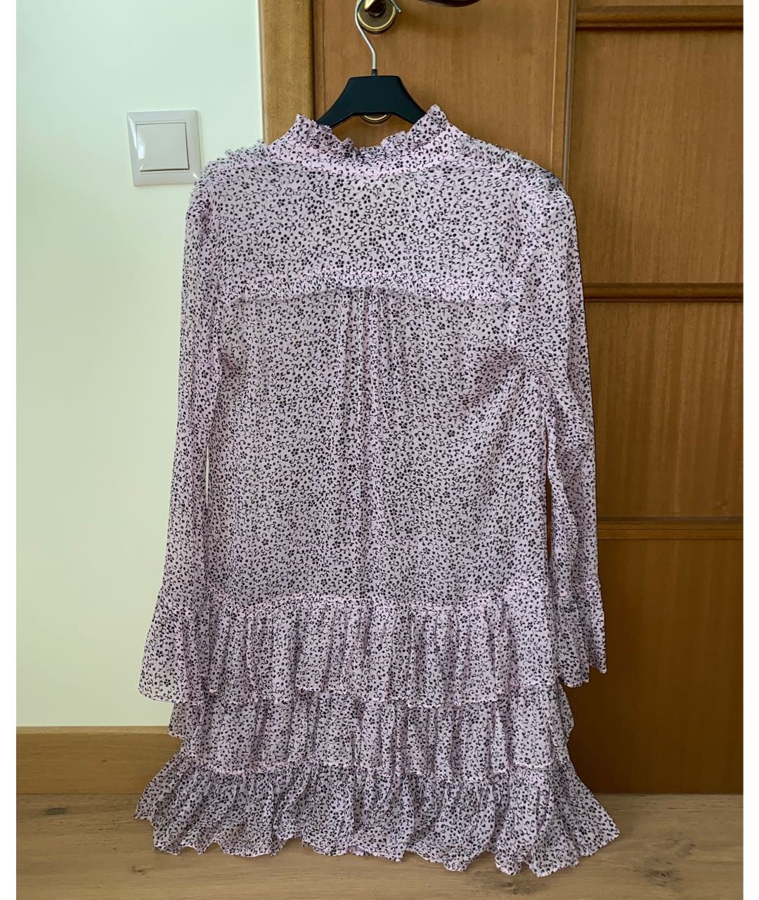 ZADIG & VOLTAIRE Фиолетовое шифоновое повседневное платье, фото 2