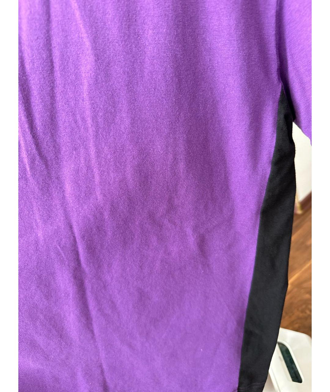 BOGNER Фиолетовое хлопко-эластановое поло с коротким рукавом, фото 4