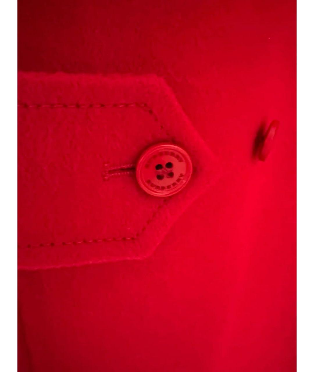 BURBERRY Красное кашемировое пальто, фото 7