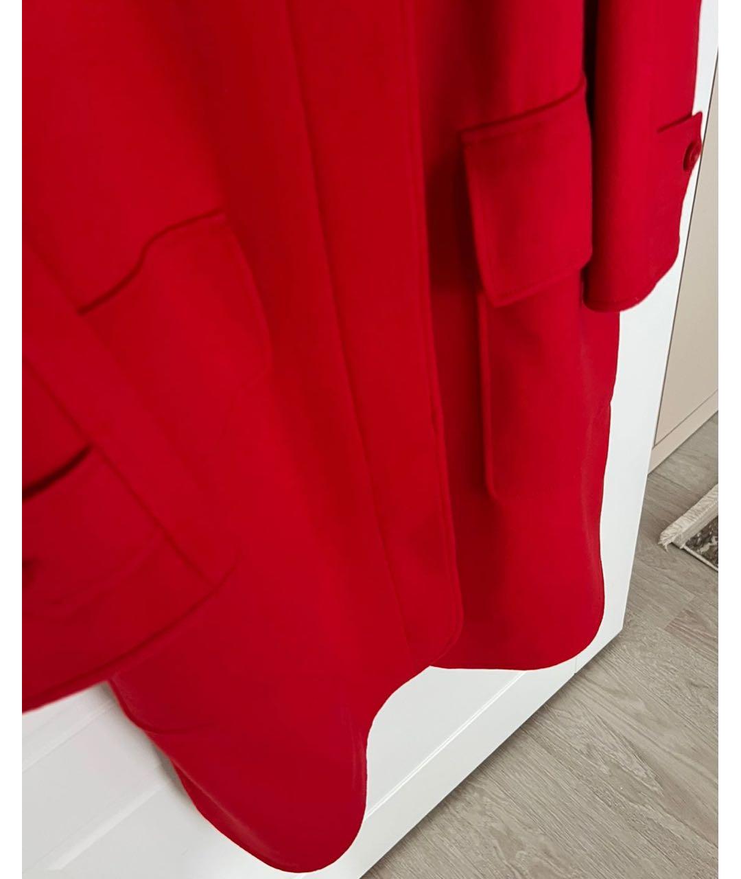 BURBERRY Красное кашемировое пальто, фото 8