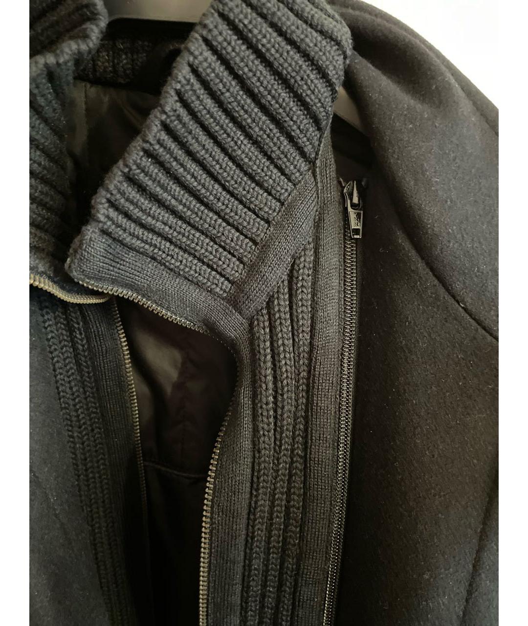 KARL LAGERFELD Черное шерстяное пальто, фото 8