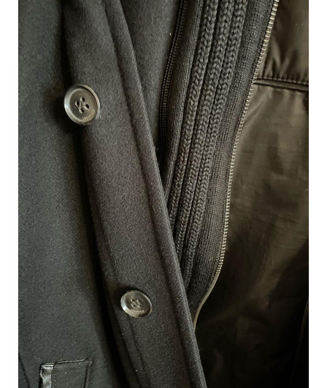 KARL LAGERFELD Черное шерстяное пальто, фото 4