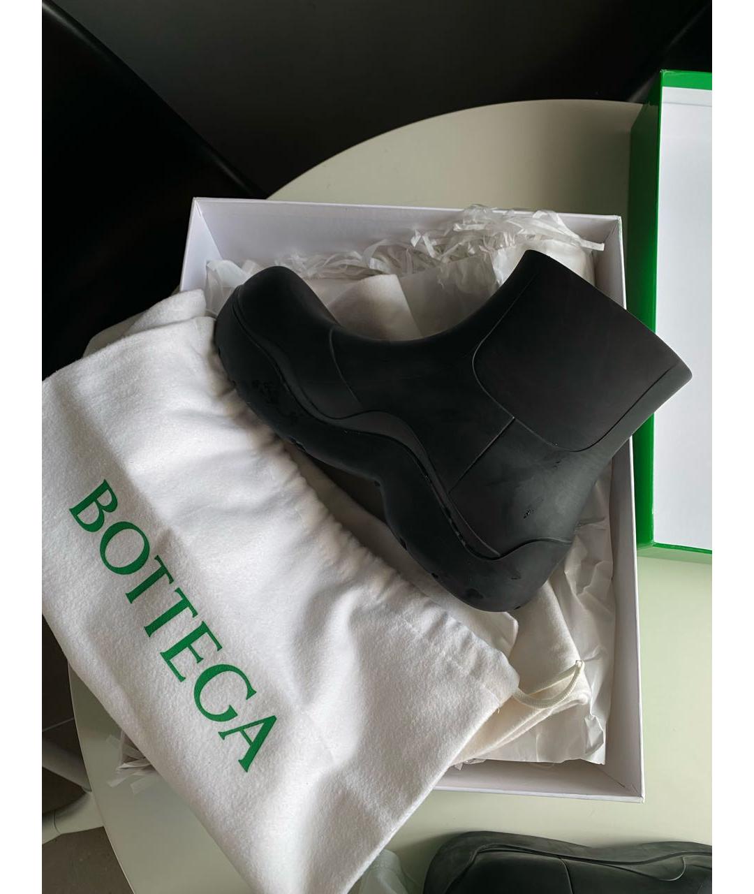BOTTEGA VENETA Черные резиновые сапоги, фото 5