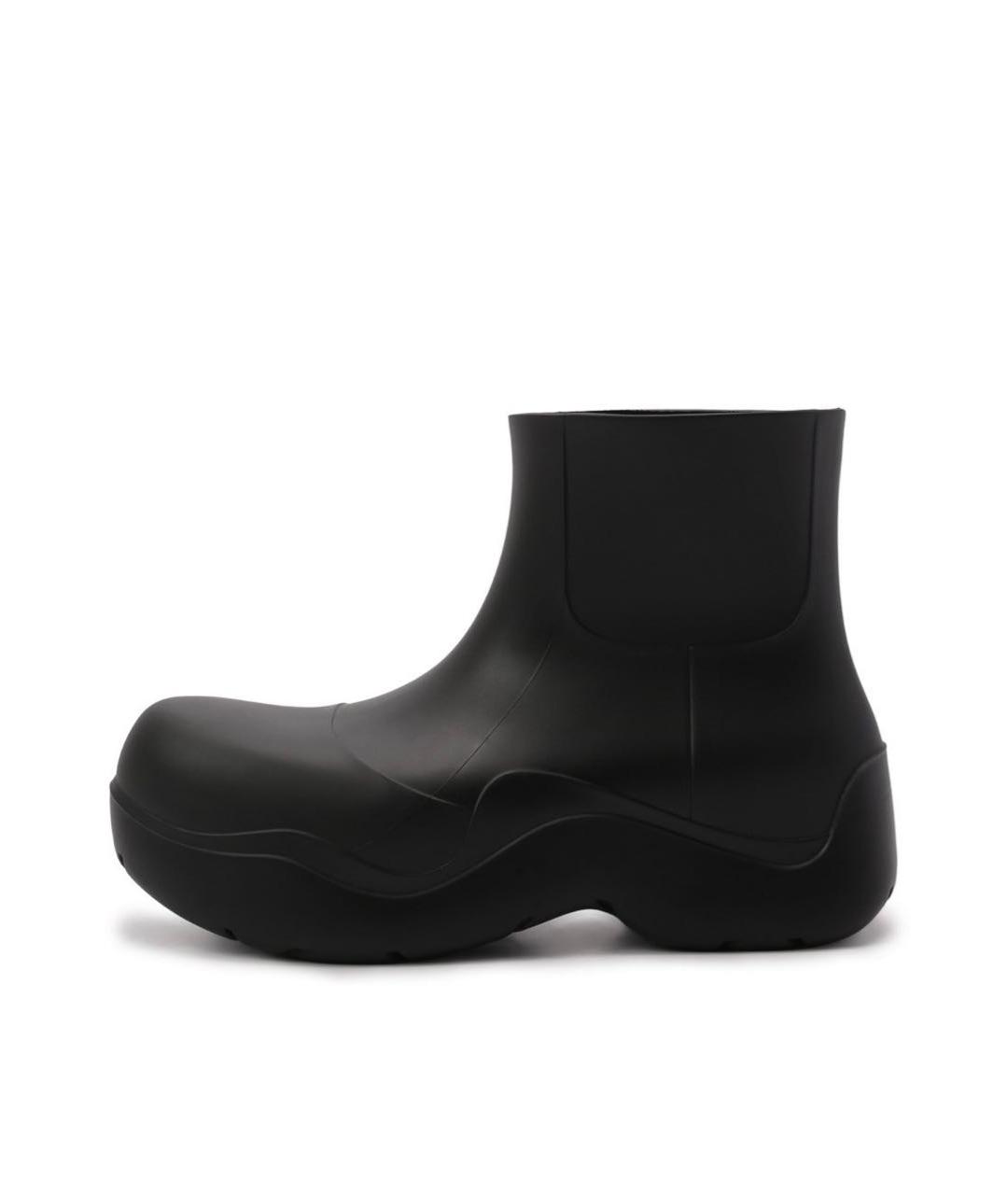 BOTTEGA VENETA Черные резиновые сапоги, фото 2