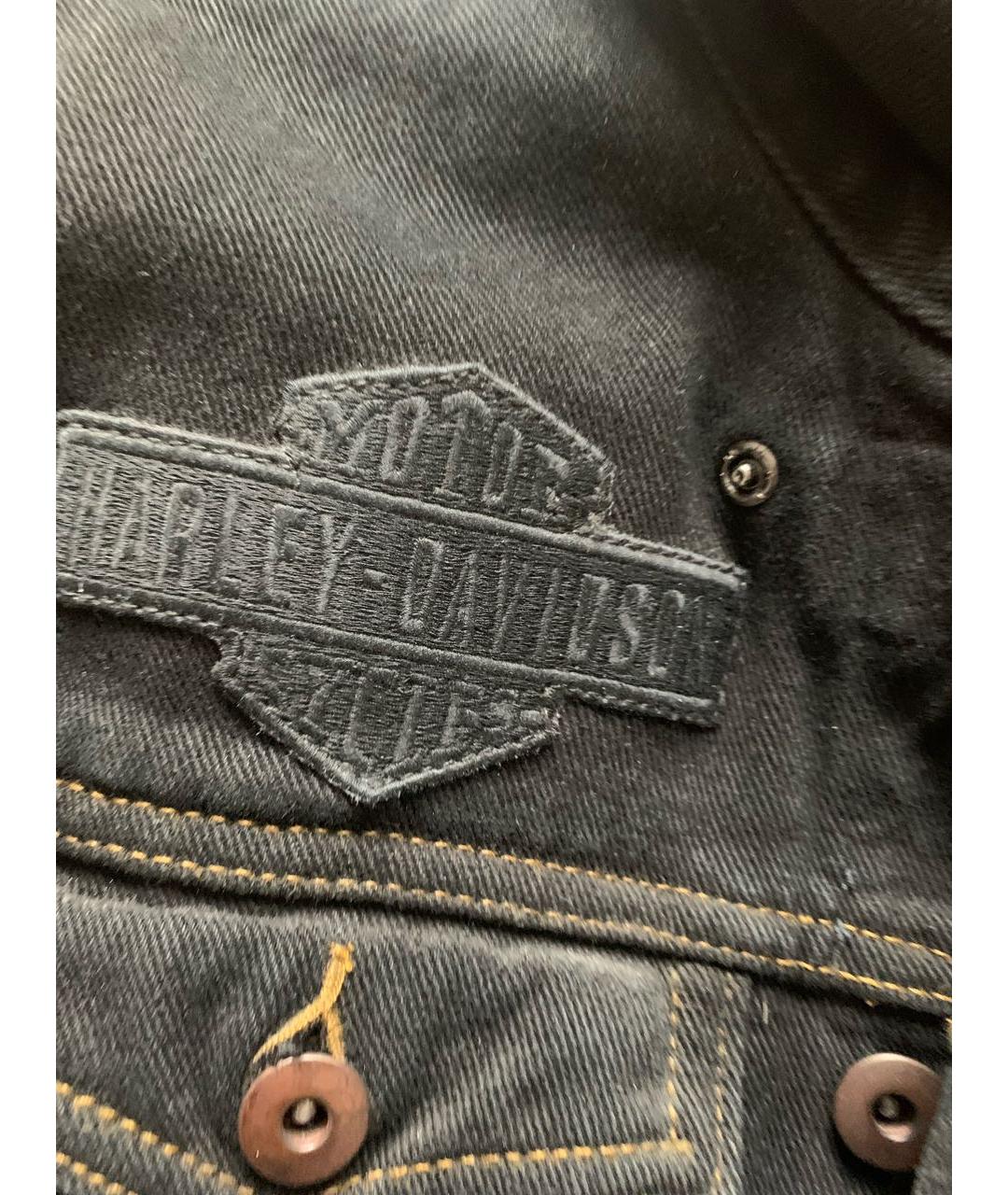 Harley Davidson Черная хлопковая куртка, фото 3