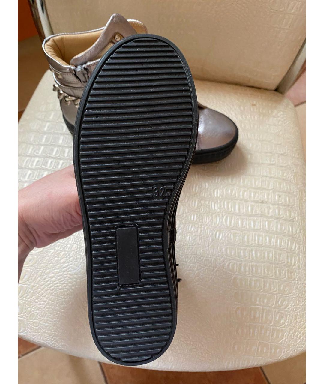 FLORENS Серебряные кожаные ботинки, фото 6