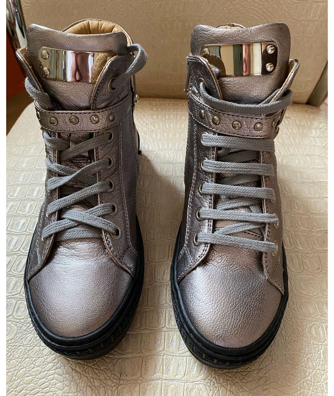 FLORENS Серебряные кожаные ботинки, фото 2