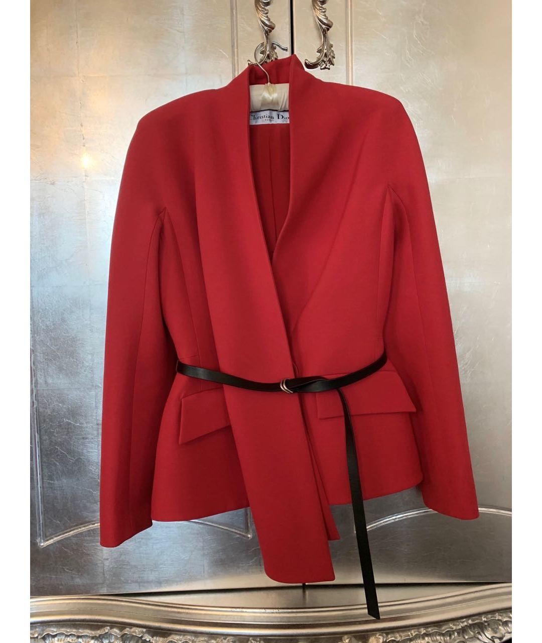 CHRISTIAN DIOR PRE-OWNED Красный шерстяной жакет/пиджак, фото 2