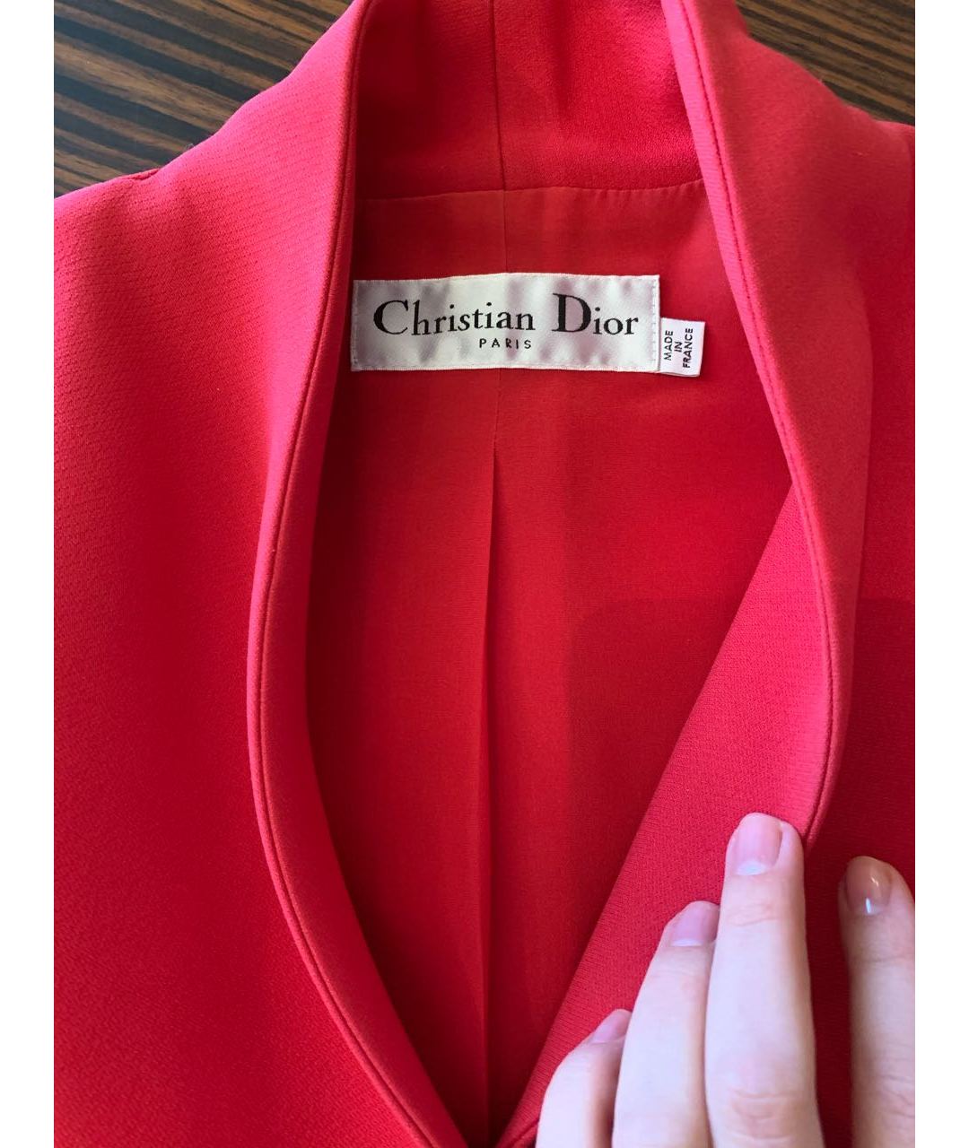 CHRISTIAN DIOR PRE-OWNED Красный шерстяной жакет/пиджак, фото 6