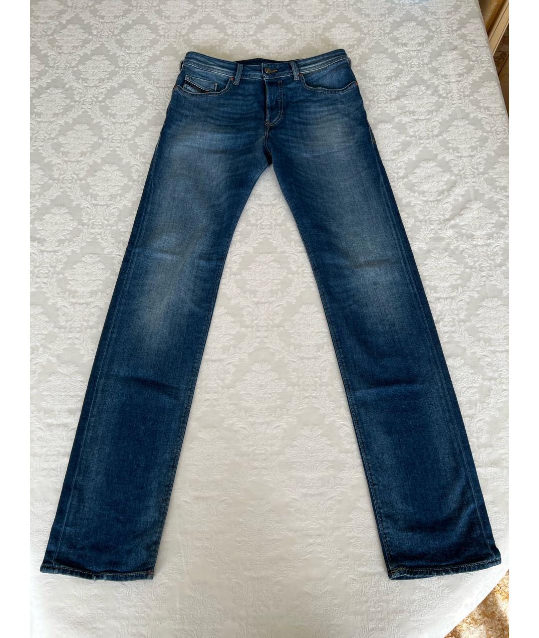 DIESEL Синие хлопко-эластановые джинсы скинни, фото 5