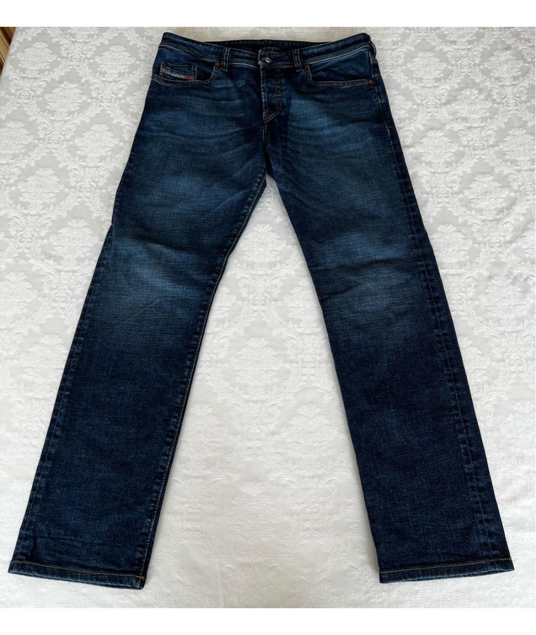 DIESEL Синие хлопко-эластановые джинсы скинни, фото 7