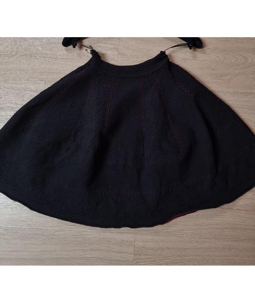 MCQ ALEXANDER MCQUEEN Черная хлопковая юбка миди, фото 2